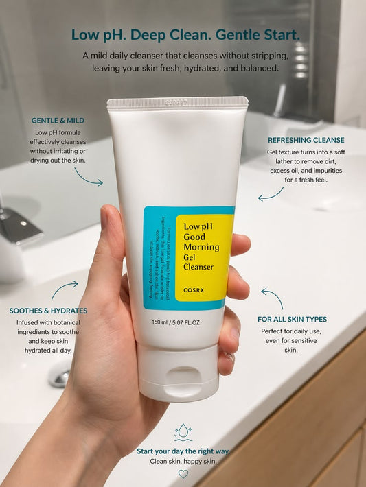 COSRX – Low pH Good Morning Gel Cleanser