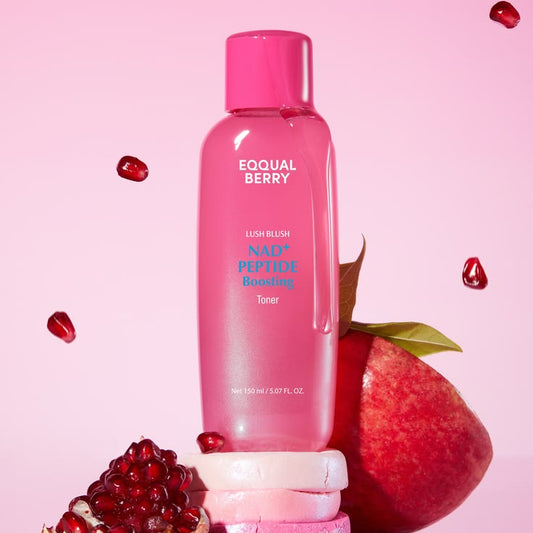EQQUALBERRY – Lush Blush NAD+ Peptide Boosting Toner