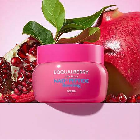 EQQUALBERRY – Lush Blush NAD+ Peptide Boosting Cream