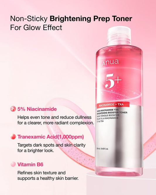 Anua – Niacinamide 5% + TXA Brightening Booster Toner