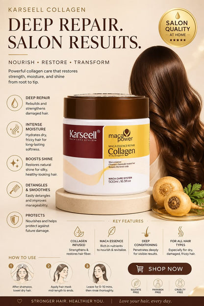 Karseell – Maca Essence Repair Collagen Hair Mask