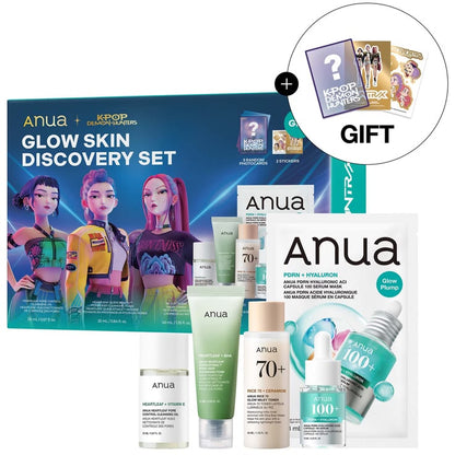 Anua × K-Pop Demon Hunters: Glow Skin Discovery Set (Special Edition)