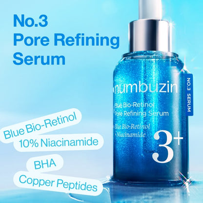 numbuzin No.3 Pore Refining Serum – Blue Bio-Retinol