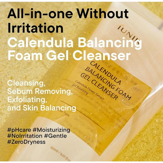 iUNIK - Calendula Balancing Foam Gel Cleanser
