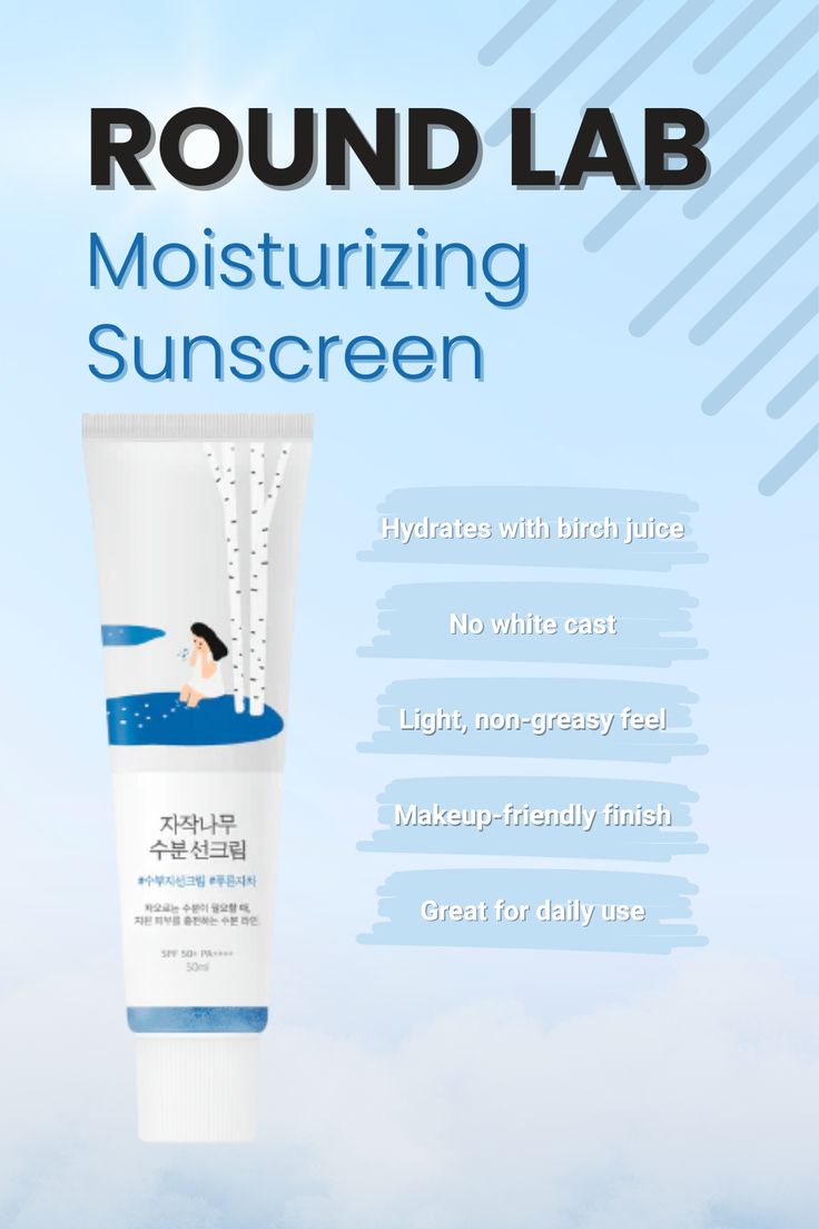 Round Lab – Birch Juice Moisturizing Sunscreen SPF50+ PA++++