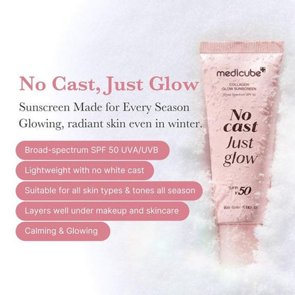 Medicube No Cast Just Glow Collagen Sunscreen SPF 50