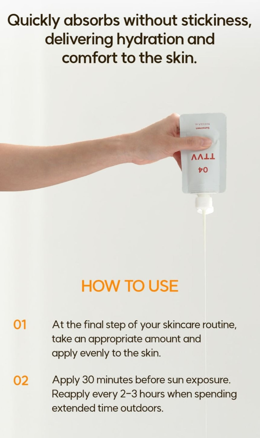 TTVV - 04 Hydrating Sunscreen SPF50+ PA++++ 30ml