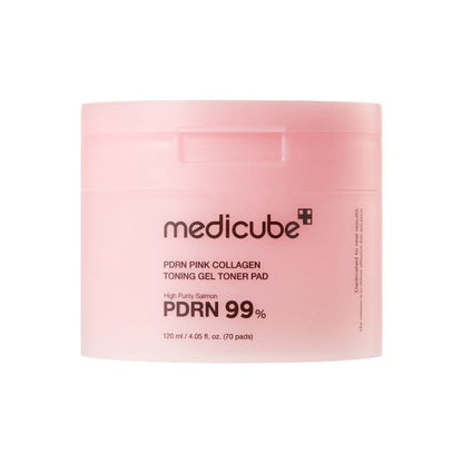 Medicube – PDRN Pink Collagen Toning Gel Toner Pad