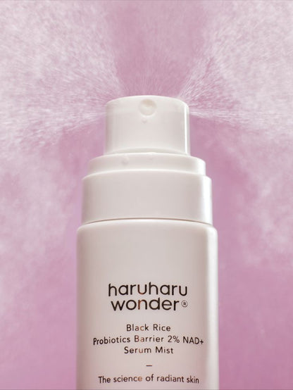 Haruharu Wonder – Black Rice Probiotics Barrier 2% NAD+ Serum Mist