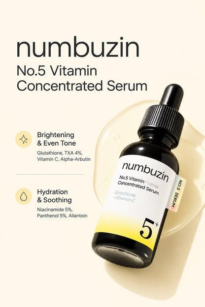 numbuzin – No.5+ Vitamin Concentrated Serum
