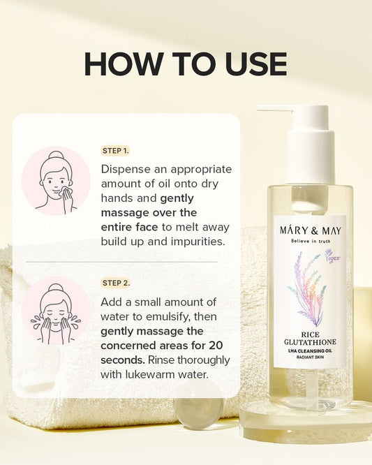Mary & May - Rice Glutathione LHA Cleansing Oil