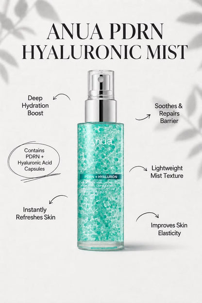 Anua - PDRN Hyaluronic Acid Hydrating Capsule Mist