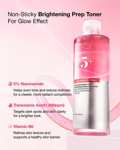 Anua – Niacinamide 5% + TXA Brightening Booster Toner