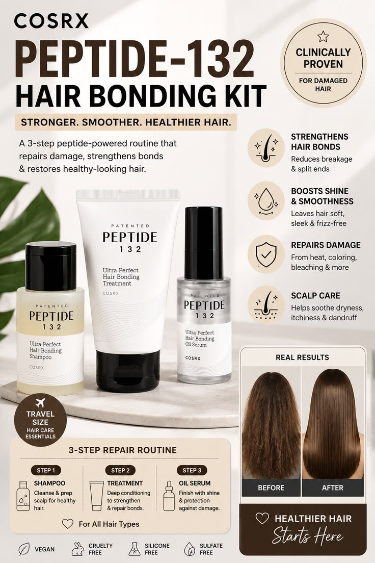 COSRX - PEPTIDE-132 Ultra Perfect Hair Bonding Set