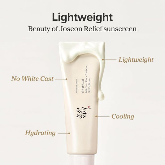 Beauty of Joseon – Relief Sun: Rice + Probiotics SPF50+ PA++++