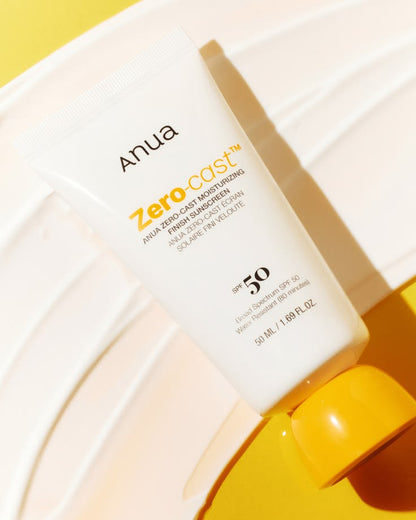 Anua Zero-Cast Moisturizing Finish Sunscreen SPF50