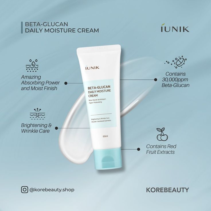 iUNIK – Beta-Glucan Daily Moisture Cream